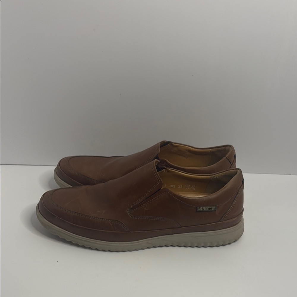 Mephisto Brown Leather Loafers